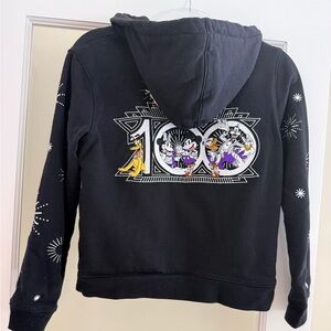 Disney Black Hoodie with 100 Logo